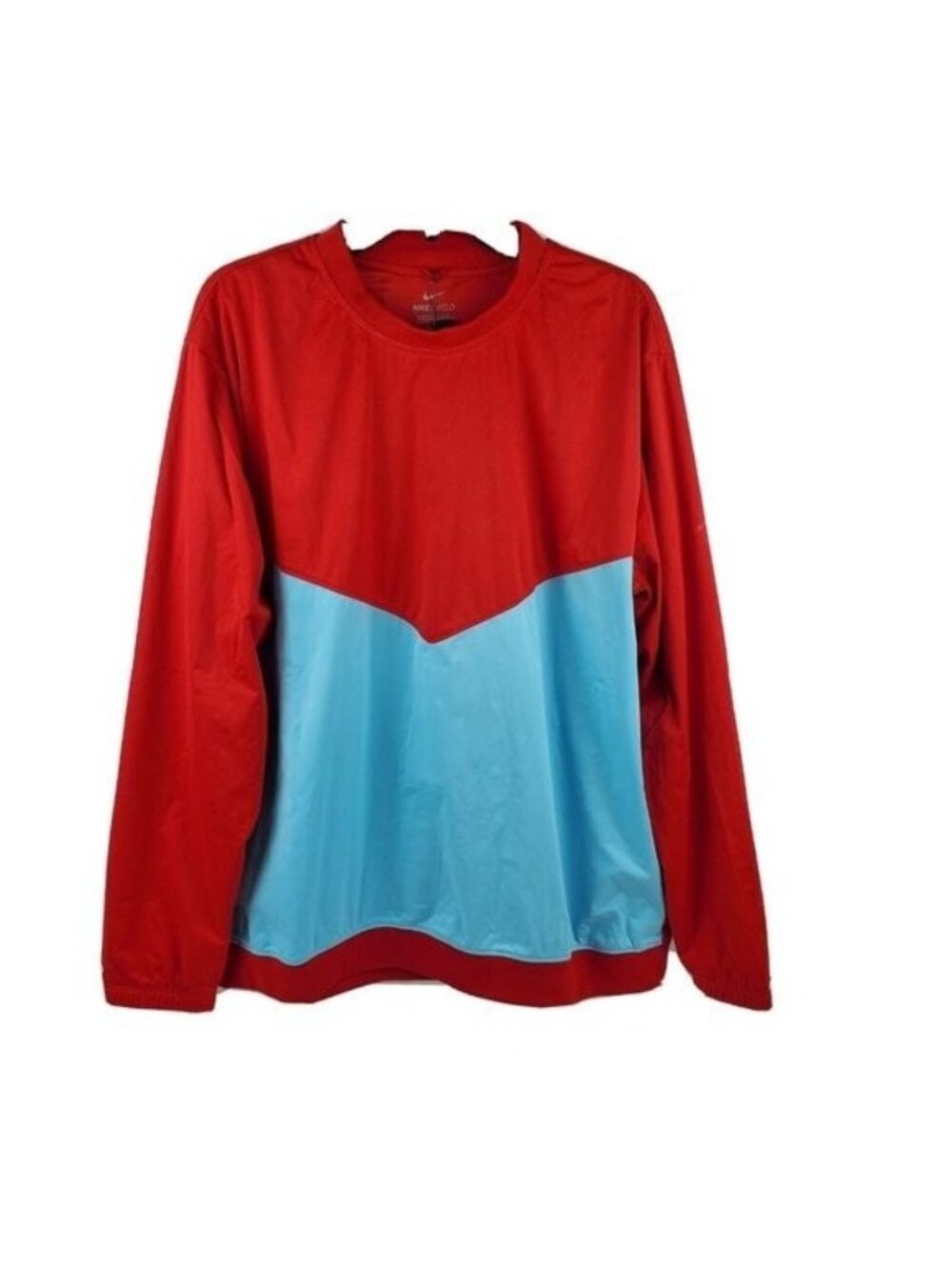 Nike Pullover Mens Medium Shield Victory Red Blue Crew Golf CI8986-657 NWT